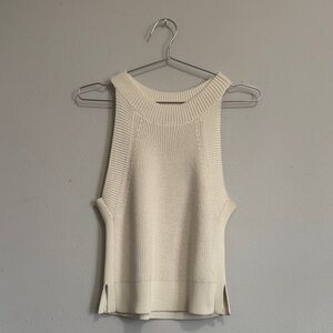 Wilfred Cream Knit Tank Top
